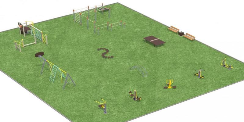 Дизайн проект спортплощадки разновозрастной  в Калуге