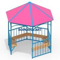 Беседка с лавками МАФ 4120 в Калуге