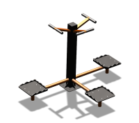 Уличный тренажер "Твистер тройной" УТ337 в Калуге