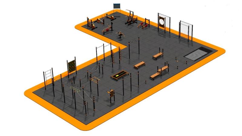 Дизайн проект спортплощадки Угловая в Калуге