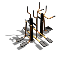 Уличный тренажер "Шпагат Маятник Лыжник двойной" УТ335 в Калуге