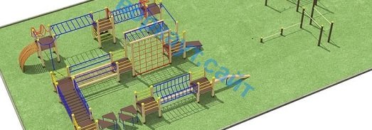 Проект спортплощадки с полосой препятствий в Калуге