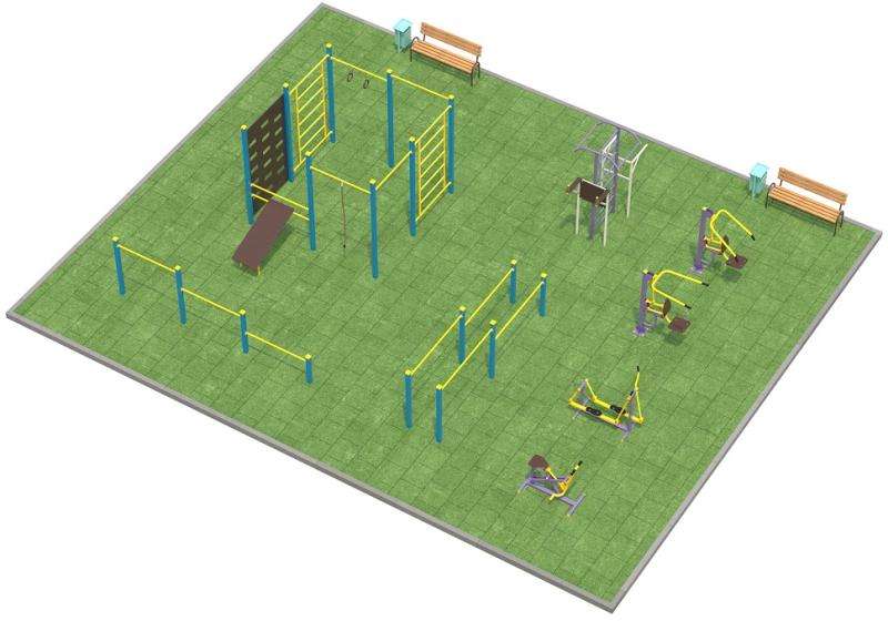 Проект спортплощадки 150 метров в Калуге в Калуге