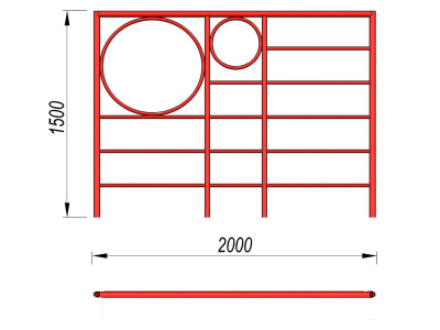 Шведская стенка с кольцами МАФ 3502 в Калуге