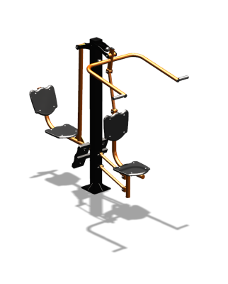 Уличный тренажер "Верхняя тяга Жим ногами" УТ322 в Калуге