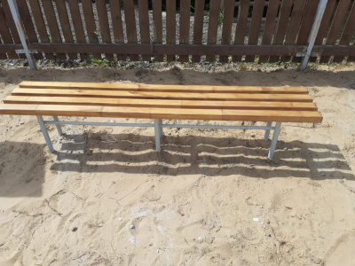 Двухметровая лавочка без спинки 2 м МАФ 1602 в Калуге