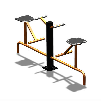Уличный тренажер  "Твистер сидя двойной"   УТ216 в Калуге