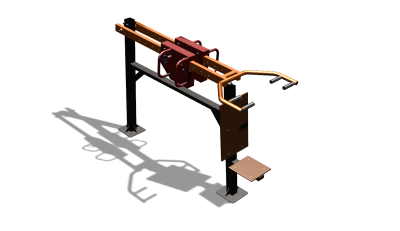 Силовой уличный тренажер  "Жим сидя"  УТ412 в Калуге