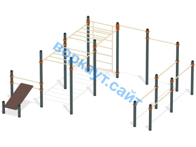 Спортивный комплекс воркаут ВС-50 в Калуге