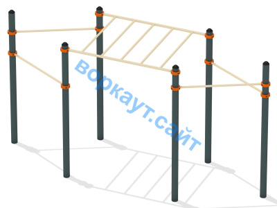 Турник разноуровневый с рукоходом ВС-26 в Калуге