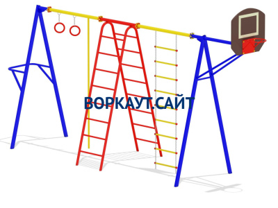 Гимнастический комплекс с баскетбольным щитом МАФ 3001 в Калуге Гимнастический комплекс с баскетбольным щитом МАФ 3001 в Калуге