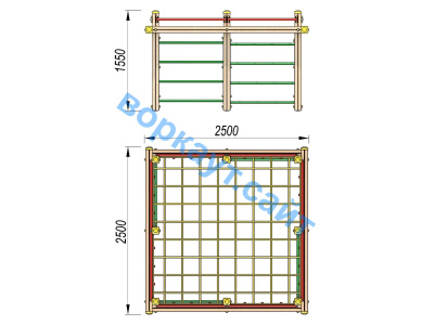 Детский спортивный комплекс ДСК 3109 в Калуге