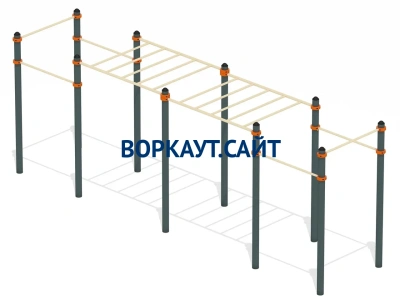 Воркаут рукоход с турниками ВС-23 в Калуге