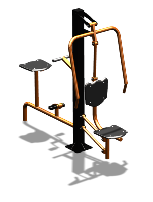 Уличный тренажер "Жим от груди Вело" УТ321 в Калуге