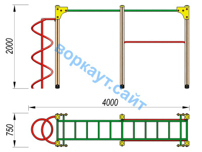 Детский спортивный комплекс ДСК 3104 в Калуге