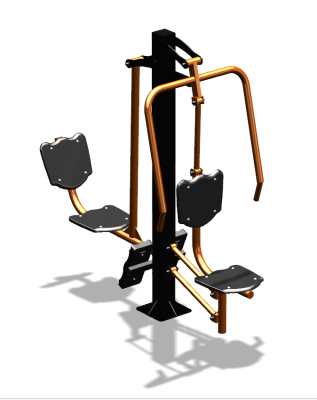 Уличный тренажер "Жим от груди Жим ногами" УТ304 в Калуге