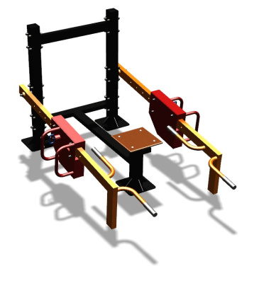 Силовой уличный тренажер  "Приседания/Шраги"  УТ413 в Калуге