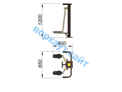 Уличный тренажер Атлетический комплекс УТ 010 в Калуге