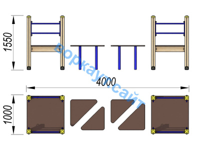 Детский спортивный комплекс Мостик ДСК 3114 в Калуге