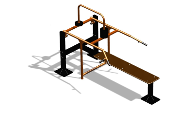Силовой уличный тренажер  "Горизонтальный жим"  УТ402 в Калуге