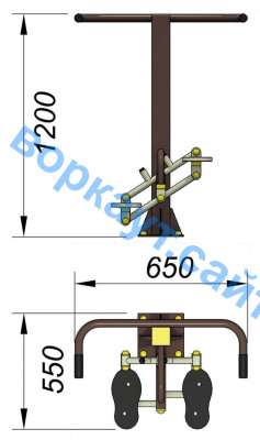 Уличный тренажер "Балансир" УТ 007 в Калуге