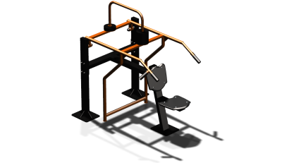 Силовой уличный тренажер  "Жим вверх сидя"  УТ403 в Калуге