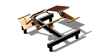 Силовой уличный тренажер  "Пресс Гиперэкстензия"  УТ420 в Калуге