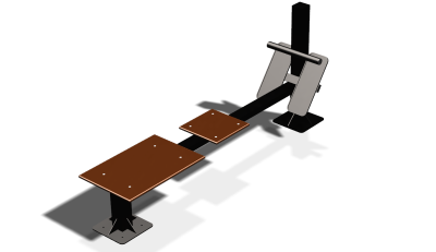 Силовой уличный тренажер  "Скамья для пресса"  УТ415 в Калуге